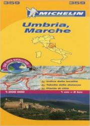 359. Umbria térkép Michelin 1: 200 000 (2007)