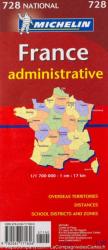 France - Administrative térkép 0728. 1/1, 000, 000 (2012)