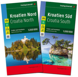 Croația, set hărți rutiere 1: 200.000, freytag & berndt (ISBN: 9783707919783)