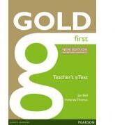 Gold First New Edition eText Teacher CD-ROM - Jan Bell (ISBN: 9781447907121)