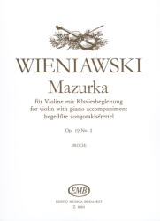 MAZURKA HEGEDűRE ZONGORAKÍSÉRETTEL OP. 19 NO. 2 (ISBN: 9786330205421)