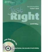 Just Right Pre-intermediate Teacher's Book with Class Audio CD - Ana Acevedo (ISBN: 9781111830694)