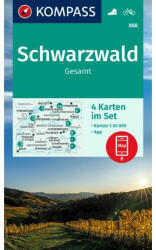 A Fekete-erdő turistatérkép - KOMPASS 888 (ISBN: 9783991214083)