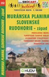 SC 232. Murányi fennsík, Muránska planina, Slovenské rudohorie - západ turista térkép Shocart 1: 100 000 (ISBN: 9788072245987)