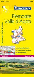 351. Piemonte Valle d Aosta térkép Michelin 1: 200 000 (2008)