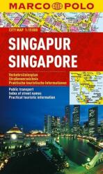 Singapore Szingapur térkép Marco Polo 1: 15 000 (2013)
