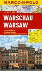 Varsó térkép vízálló Marco Polo 1: 15 000 Warszava térkép (2013)