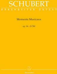 Moments Musicaux op. 94 D 780 Schubert, Franz (ISBN: 9790006539529)