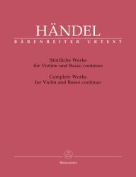 Complete Works for Violin and Handel, George Frideric (ISBN: 9790006446285)