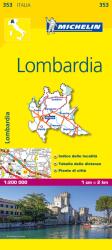 353. Lombardia térkép Michelin 1/200, 000 (2011)
