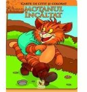 Motanul incaltat. Carte de colorat si citit (ISBN: 9789737149022)