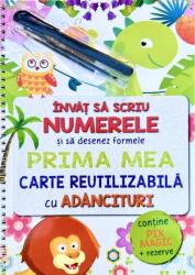 Invat Sa Scriu Numerele Si Sa Desenez Formele, - Editura Flamingo (ISBN: 9786069548783)