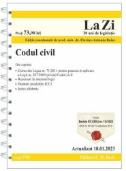 Codul civil. Cod 770. Actualizat la 18.01. 2023 (ISBN: 9786061812769)