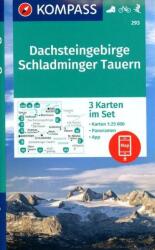 293. Dachstein turista térkép Dachsteingruppe, Schladminger Tauern turistatérkép Kompass 1: 50 000 (ISBN: 9783991217688)