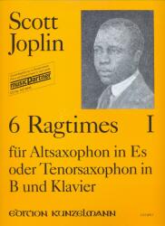 6 RAGTIMES I FÜR ALTSAXOPHON IN ES ODER TENORSAXOPHON IN B UND KLAVIER (ISBN: 9786390236434)