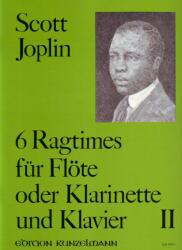 6 RAGTIMES II FÜR FLÖTE ODER KLARINETTE UND KLAVIER (ISBN: 9786390253721)