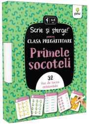 Scrie si sterge! pentru prescolari mici. Primele socoteli. 32 fise de lucru refolosibile (ISBN: 9786060563709)
