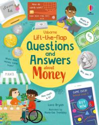 Carte pentru copii, Usborne, Lift-the-flap Questions and Answers about Money, 6+ ani (ISBN: 9781803702513)