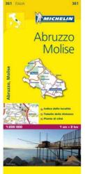 361. Abruzzo, Molise térkép Michelin 1: 200 000 (2007)