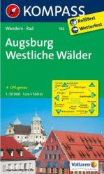 162. Augsburg, Westliche Wälder turista térkép Kompass (2013)