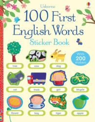 100 First English words sticker book (2013)