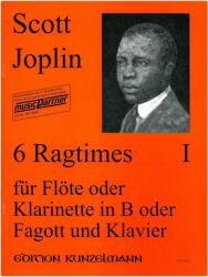 6 RAGTIMES I FÜR FLÖTE ODER KLARINETTE IN B ODER FAGOTT UND KLAVIER (ISBN: 9786300156777)