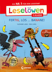 Leselöwen 1. Klasse - Jim ist mies drauf - Fertig, los . . . Banane! (Großbuchstaben) - Loewe Erstlesebücher, Loewe Erstes Selberlesen, Max Lang, Pia Jüngert (ISBN: 9783743215863)