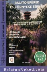 Balatonfüred és környéke térkép 1: 30e, Balatonfüred térkép, Tihany térkép, Tihanyi-félsziget Schwarcz 2022 (ISBN: 9786150153605)
