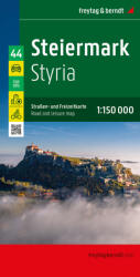 Stájerország térkép, Steiermark térkép Top 10 tipp, 1: 150 000 Freytag (ISBN: 9783707921625)