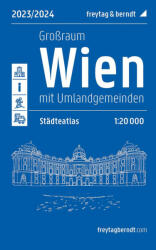 Wien Großraum, Städteatlas 1: 20.000, 2023/2024, freytag & berndt (ISBN: 9783707921946)