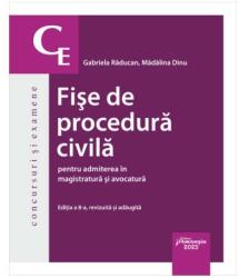 Fișe de procedură civilă pentru admiterea în magistratură și avocatură (ISBN: 9786062722203)