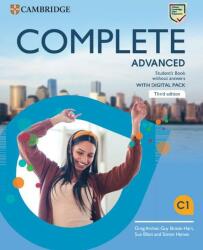 Complete Advanced 3ed Student's Book without Answers with Digital Pack - Greg Archer (ISBN: 9781009162333)