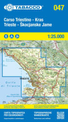 047 Carso Triestino E Isontino 1: 25.000 túristatérkép - TABACCO (ISBN: 9788883151613)