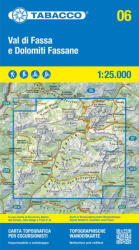 06 Val di Fassa e Dolomiti Fassane - 1: 25.000 túristatérkép -TABACCO - 2024 (ISBN: 9788883151538)
