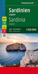 Szardínia, Cagliari, Sassari, Olbia autótérkép - 2023 (ISBN: 9783707921717)