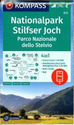 072. Stelvio Nemzeti Park turistatérkép Parco Nazionale dello Stelvio turista térkép szett Kompass 1: 50 000 (ISBN: 9783991218760)