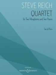 Quartet: For 2 Vibraphones and 2 Pianos Set of Parts - Steve Reich (ISBN: 9781540028242)