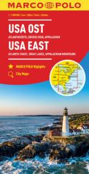 USA - Ost / Kelet- autóstérkép - Marco Polo (ISBN: 9783575016997)