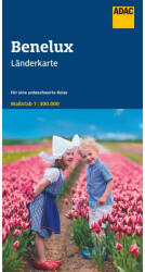 Benelux államok térkép ADAC 1: 300 000 Belgium, Hollandia, Luxemburg térkép (ISBN: 9783826410956)