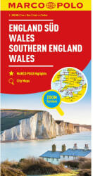 Dél-Anglia, Wales autós térkép Marco Polo (ISBN: 9783575016980)