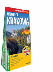 Krakkó és környéke - vízálló, laminált térkép (ISBN: 9788381907163)