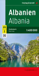 Albánia, Koszovó, Montenegro autóstérképe - 2023 (ISBN: 9783707921960)