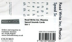 Read Write Inc. Phonics: Set 1 Speed Sound Cards (ISBN: 9780198460350)
