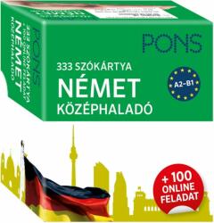 333 szókártya - Német középhaladó + 100 online feladat (2023)
