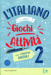ELI Publishing: l’Italiano con Giochi e Attivita 2 - Livello base - intermedio - Quadro Comune Europeo di Riferimento A2-B1 (ISBN: 9788853639943)