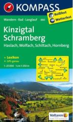 880. Kinzigtal, Schramberg, 1: 25 000 turista térkép Kompass (2013)