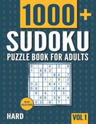 Sudoku Puzzle Book for Adults: 1000+ Hard Sudoku Puzzles with Solutions - Vol. 1 - Visupuzzle Books (2020)