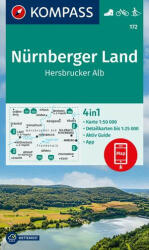172. Nürnberger Land turista térkép Hersbrucker Alb Kompass 4 in 1 térképszett 2023 (ISBN: 9783991218746)