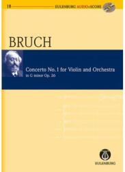 CONCERTO NO. 1 FOR VIOLIN AND ORCHESTRA IN g MINOR OP. 26, SCORE + AUDIO (ISBN: 9786470214642)