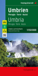 Umbria, Perugia, Terni, Assisi térkép (ISBN: 9783707921908)